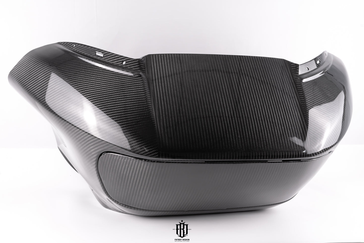 Harley Roadglide Carbon Fiber Fairing in Twill Carbon