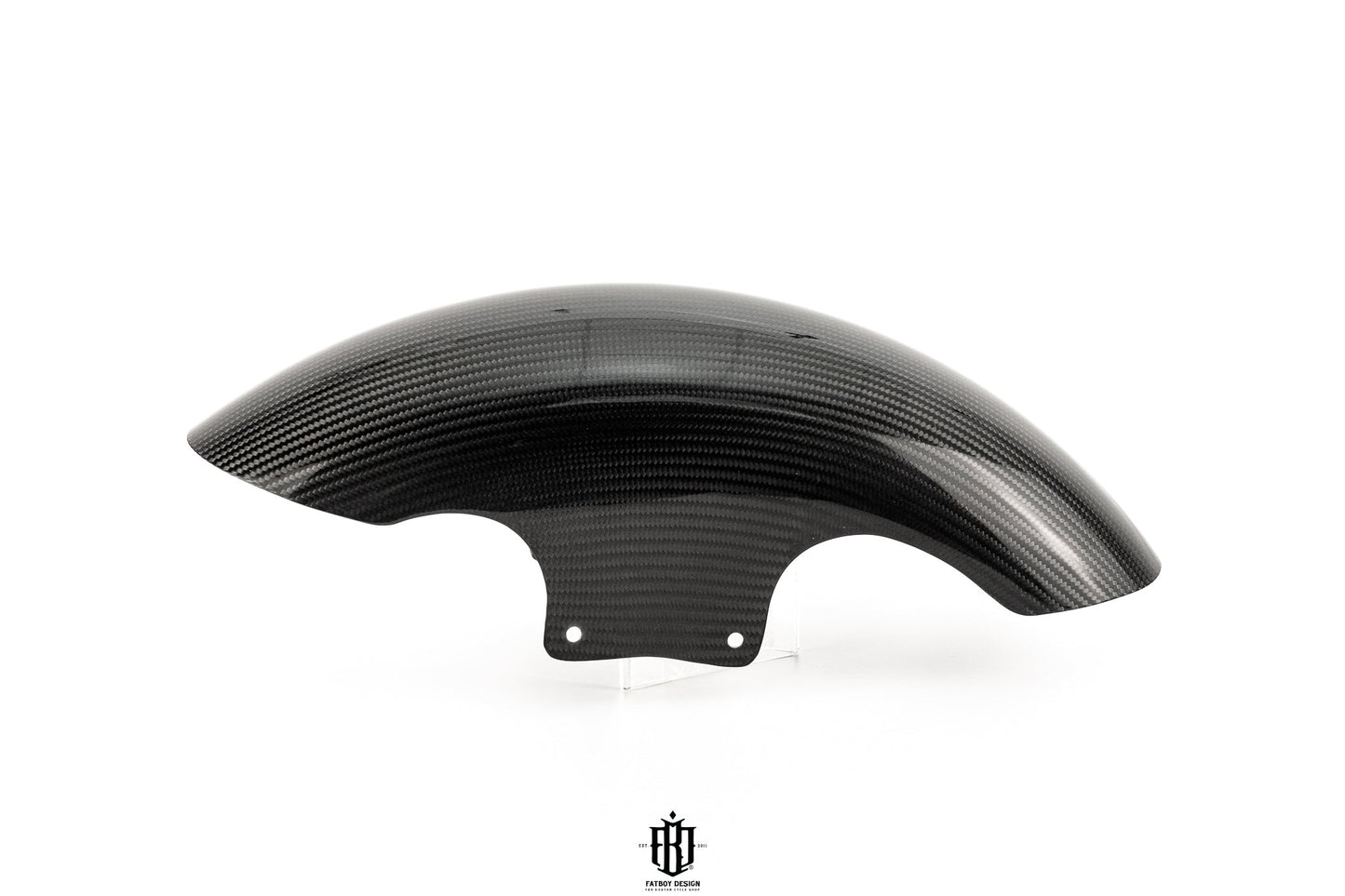 Harley Carbon Fiber Long Front Fender in Twill Carbon