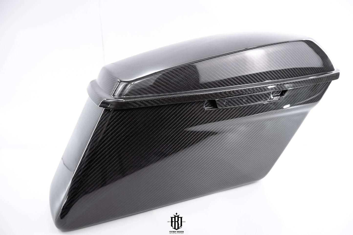 Harley Touring Carbon Fiber Saddle Bags + lids