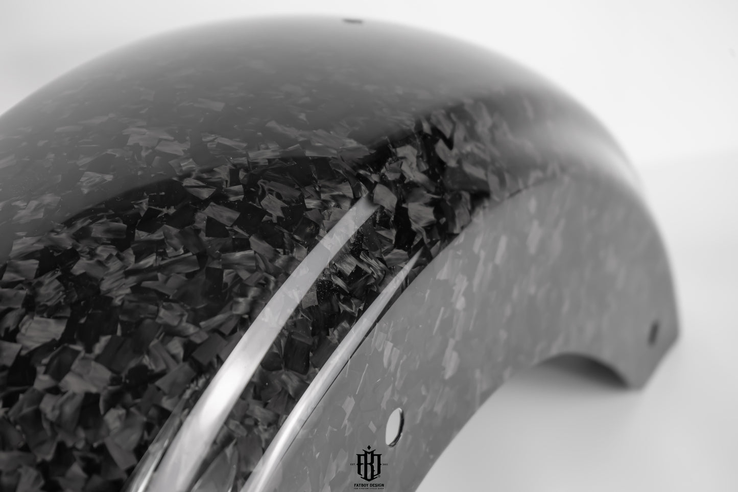 Harley Davidson Touring Carbon Fiber Rear Fender in Forged