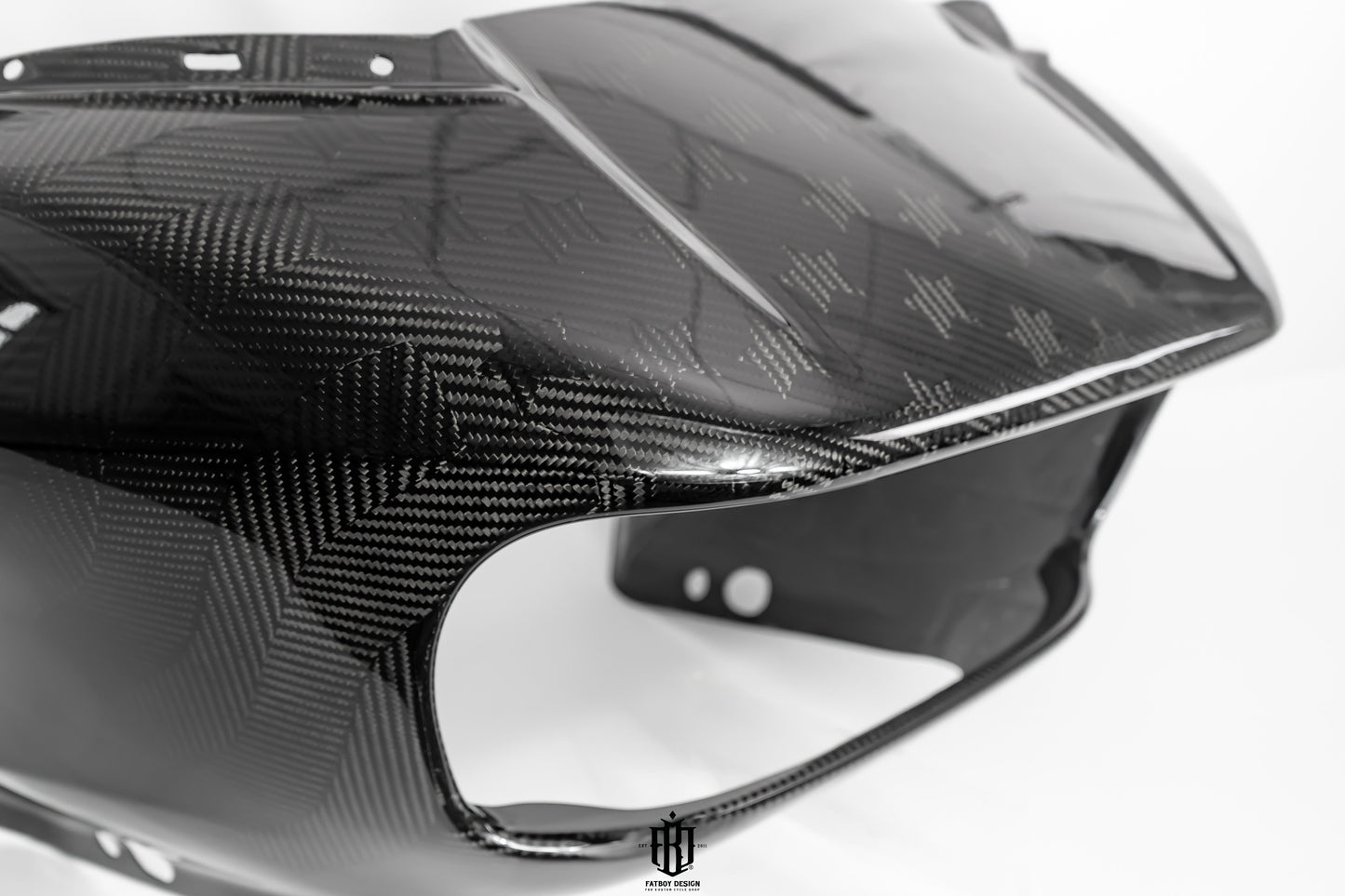 Harley Roadglide Carbon Fiber Fairing Star Twill Carbon