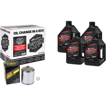 Maxima Racing Quick Change Twin Cam Synthetic 20W-50 Oil Change Kit