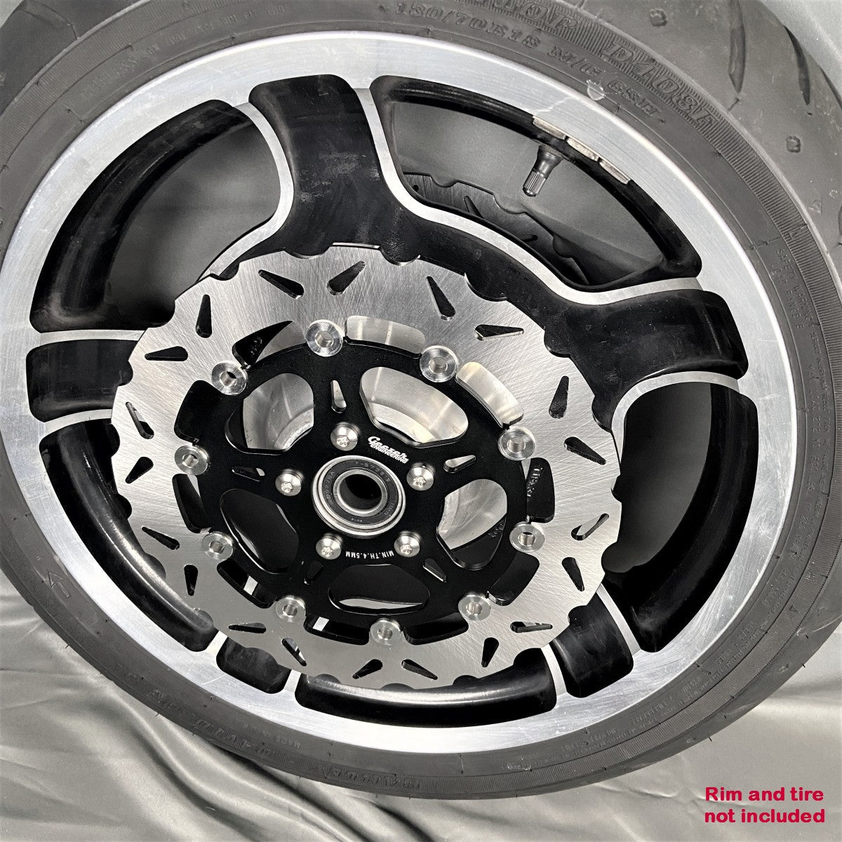 GeezerEngineering Brake Rotor 11.8" - 5-Bolt Hub (installed)