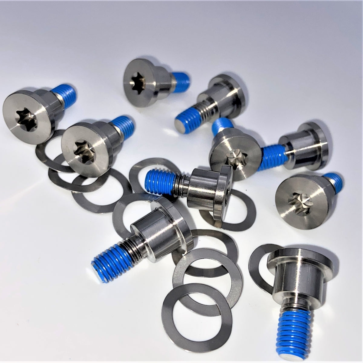GeezerEngineering GR5 Titanium Rotor Bolt Kit (10 pcs.) for Harley Dyna Mag Wheels & VRSC & Other