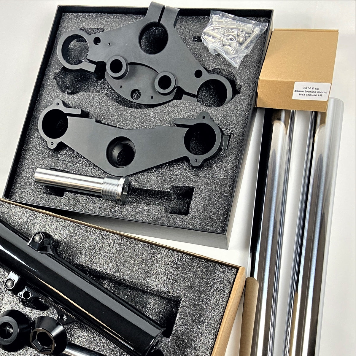 GeezerEngineering 49mm Triple-Trees for Harley 2014 & later Touring