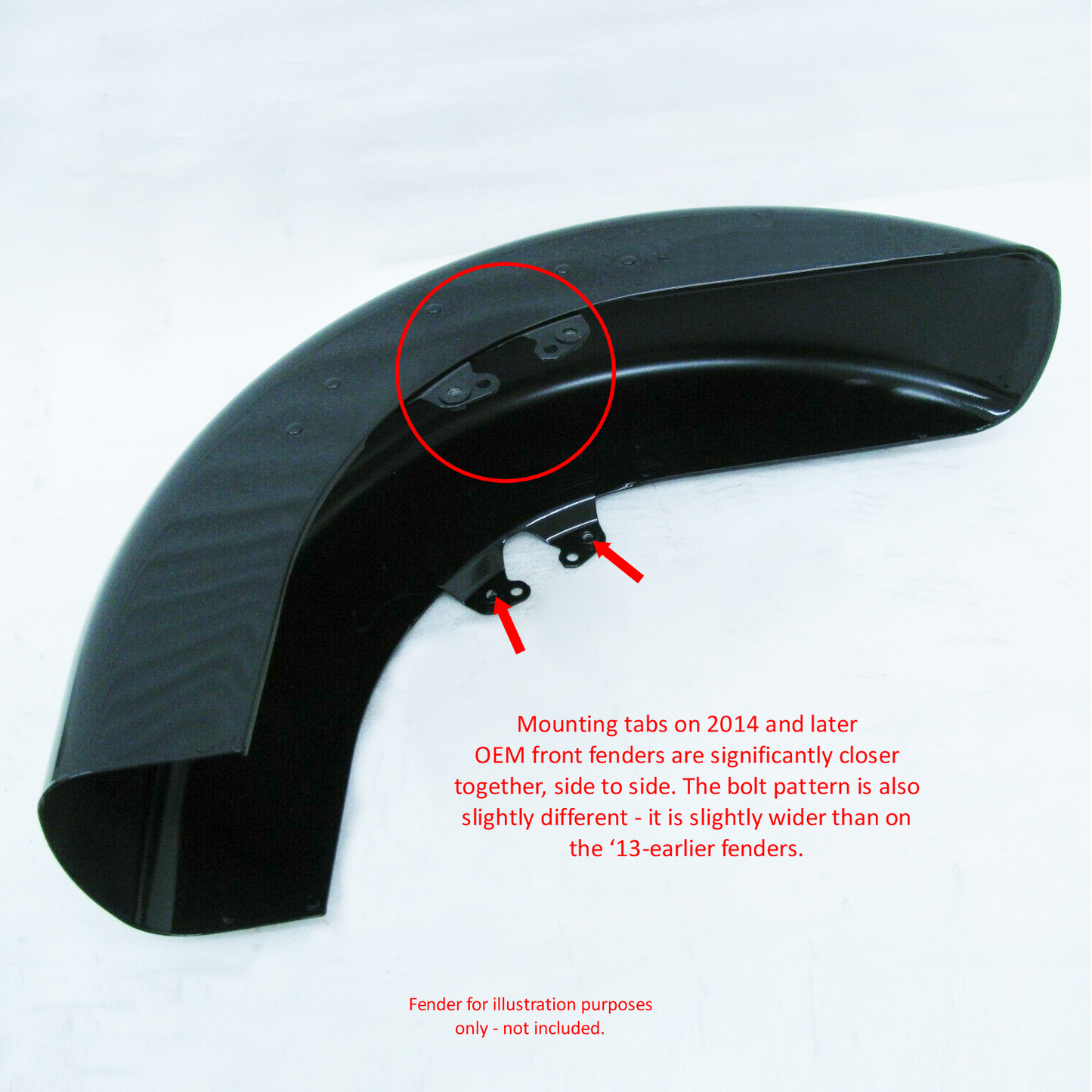 GeezerEngineering 49mm Fork Conversion Harley Touring 2013 & earlier Fender