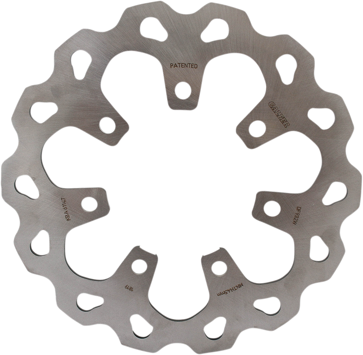 Galfer Wave Front Brake Rotor for 2009-2016 Harley Touring Chisel/Slicer Wheel
