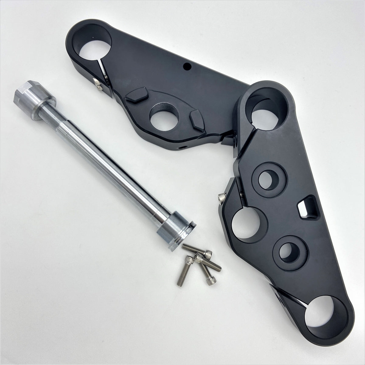 GeezerEngineering 49 mm Wide Glide Triple-Trees for Harley