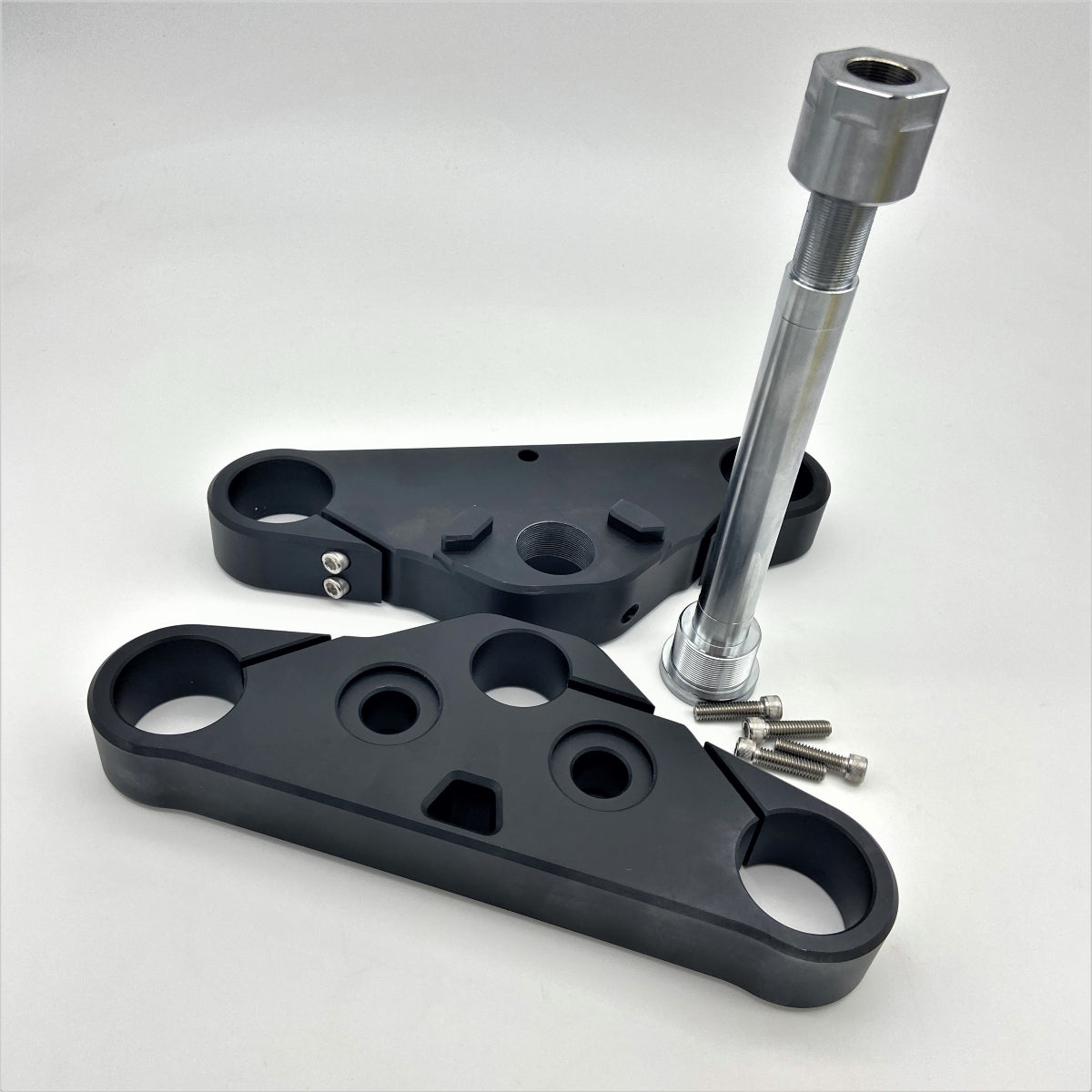 GeezerEngineering 49 mm Wide Glide Triple-Trees for Harley