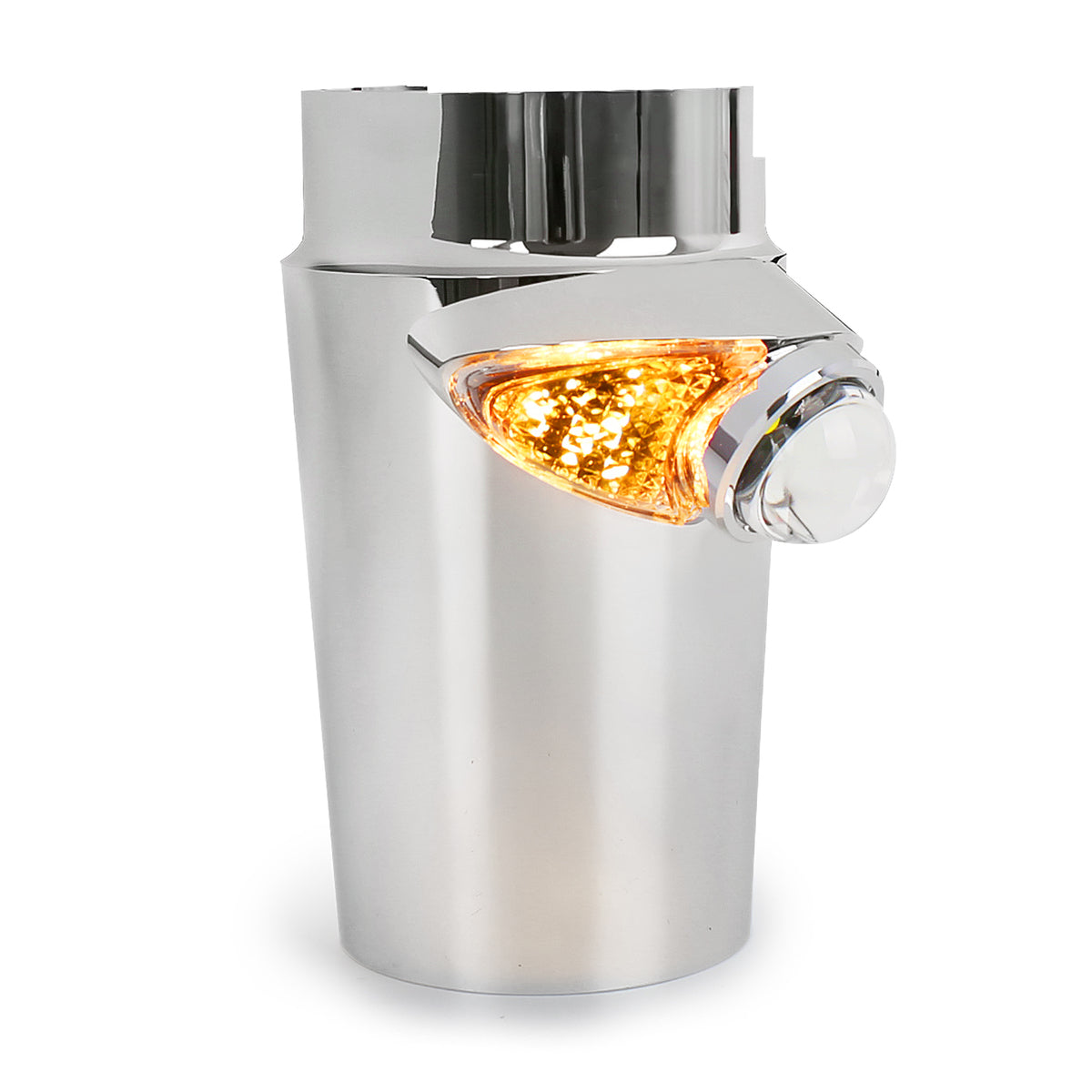 GeezerEngineering Cowbells (LED auxiliary light & turn signal) Harley 2014 & later Touring Models (chrome)