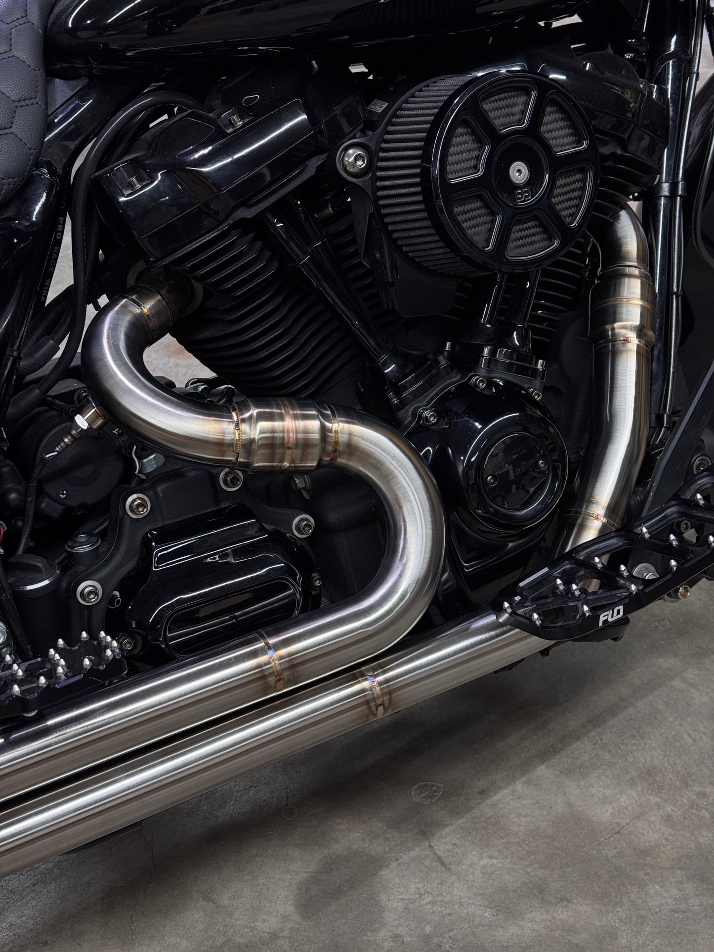 Chambered BIG STEPPER M8 touring full length 2-1 exhaust system