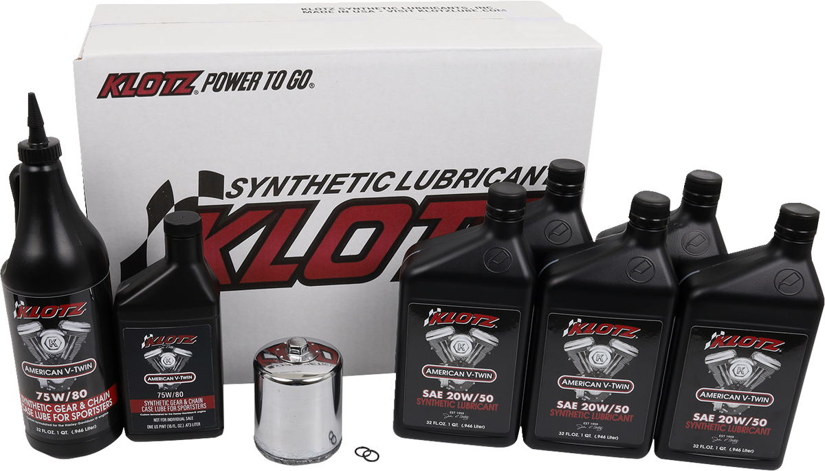 Klotz Oil Premium Oil Change Kit