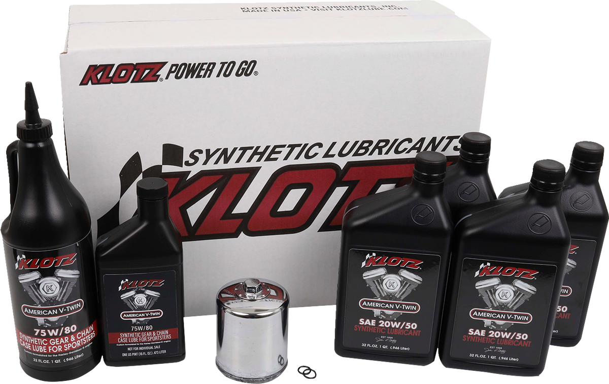 Klotz Oil Premium Oil Change Kit
