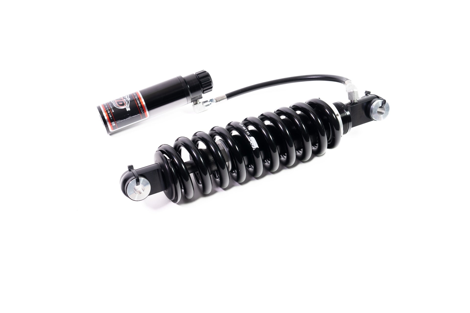 Close up shot of RWD V-Twin Harley suspension parts
