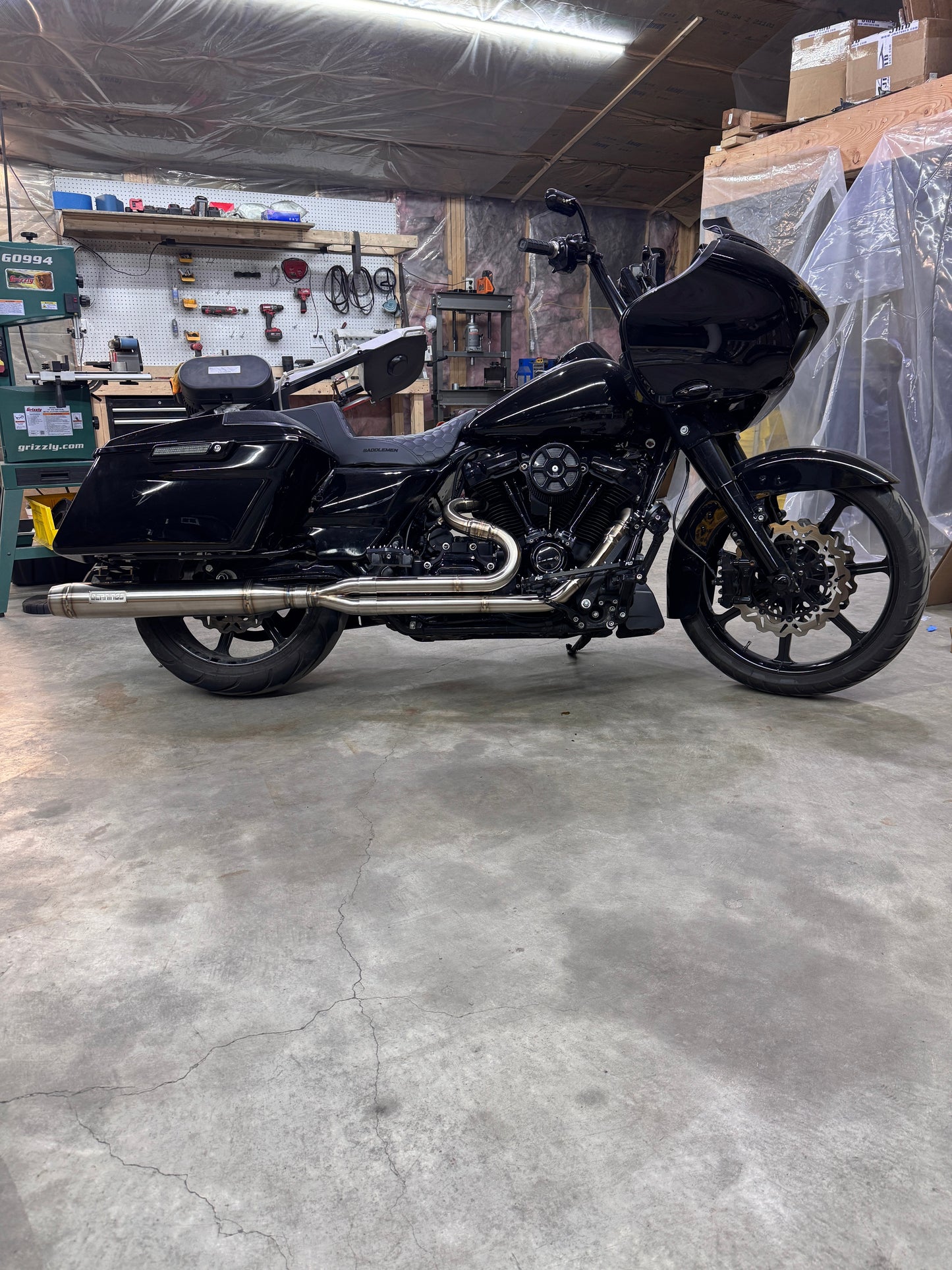 Chambered BIG STEPPER M8 touring full length 2-1 exhaust system