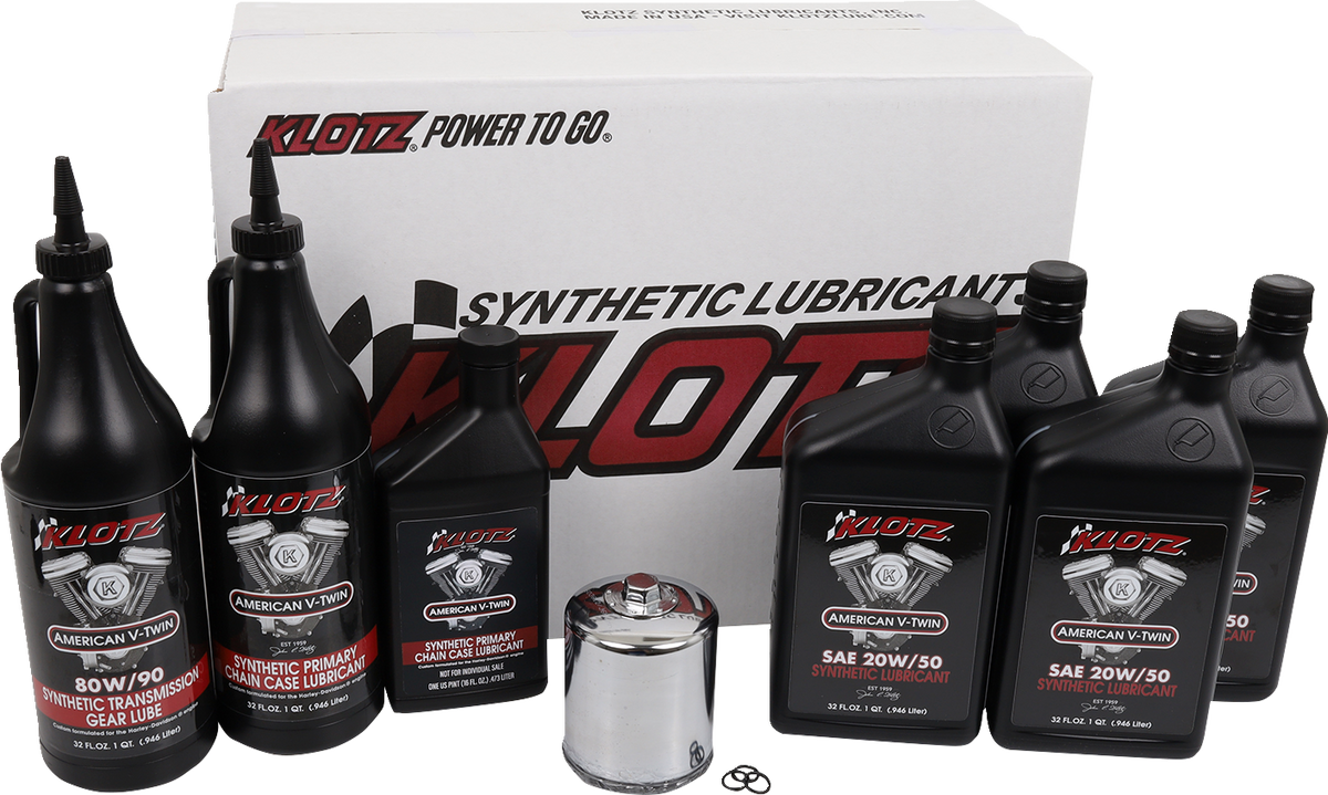 Klotz Oil Premium Oil Change Kit