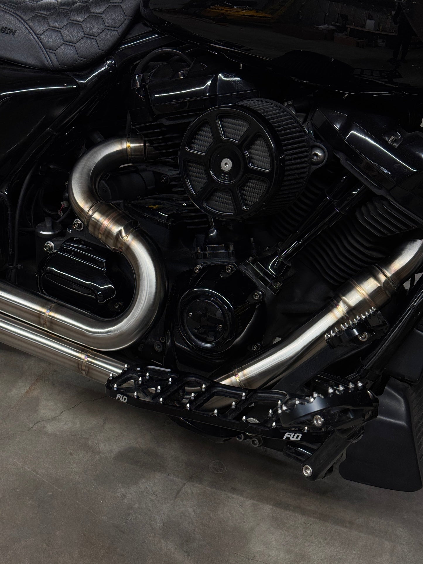 Chambered BIG STEPPER M8 touring full length 2-1 exhaust system