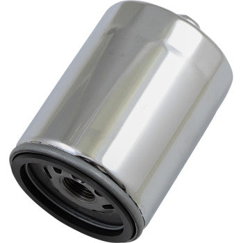 Drag Specialties Oil Filter with Nut - Chrome - M8