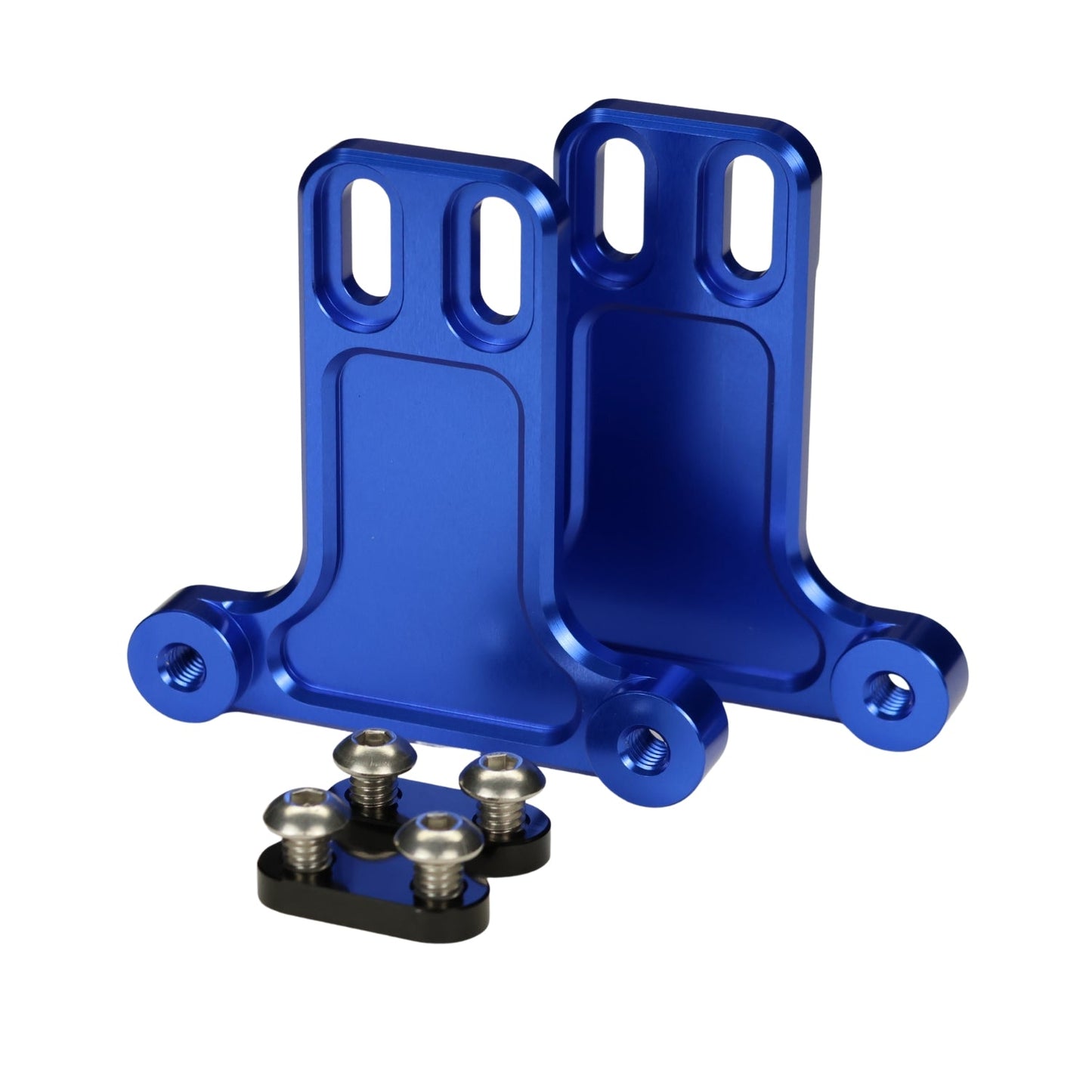 Original Garage Moto Replacement Bagger Fender Billet Blue Bracket Kit 