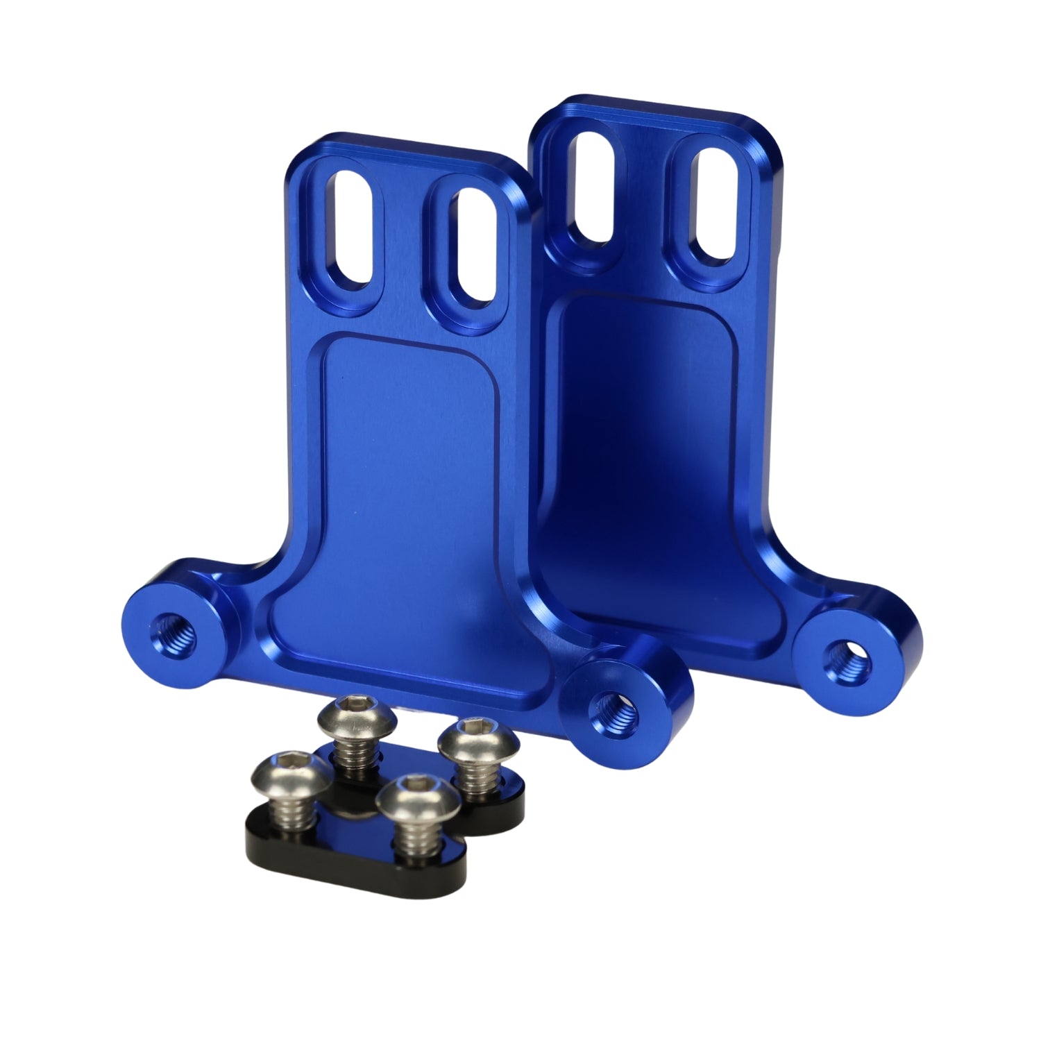 Original Garage Moto Replacement Bagger Fender Billet Blue Bracket Kit 