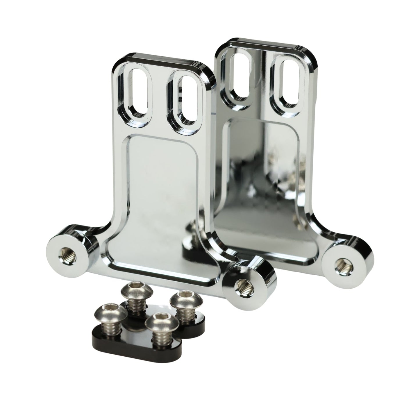 Original Garage Moto Replacement Bagger Fender Billet Chrome Bracket Kit 