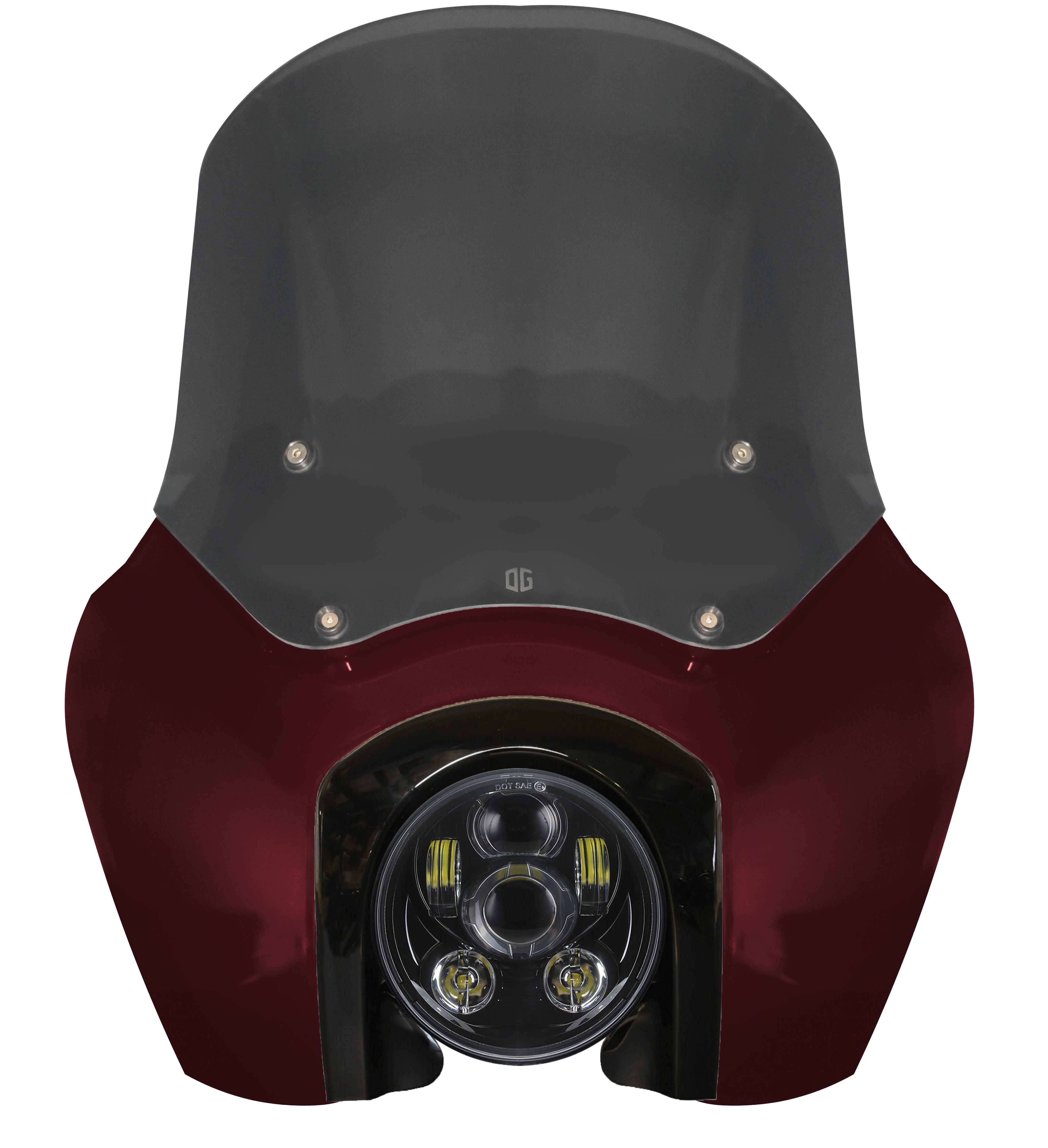 OG Softail Low Rider S Complete T Sport Fairing Kit Midnight Crimson Deathtrap Industries
