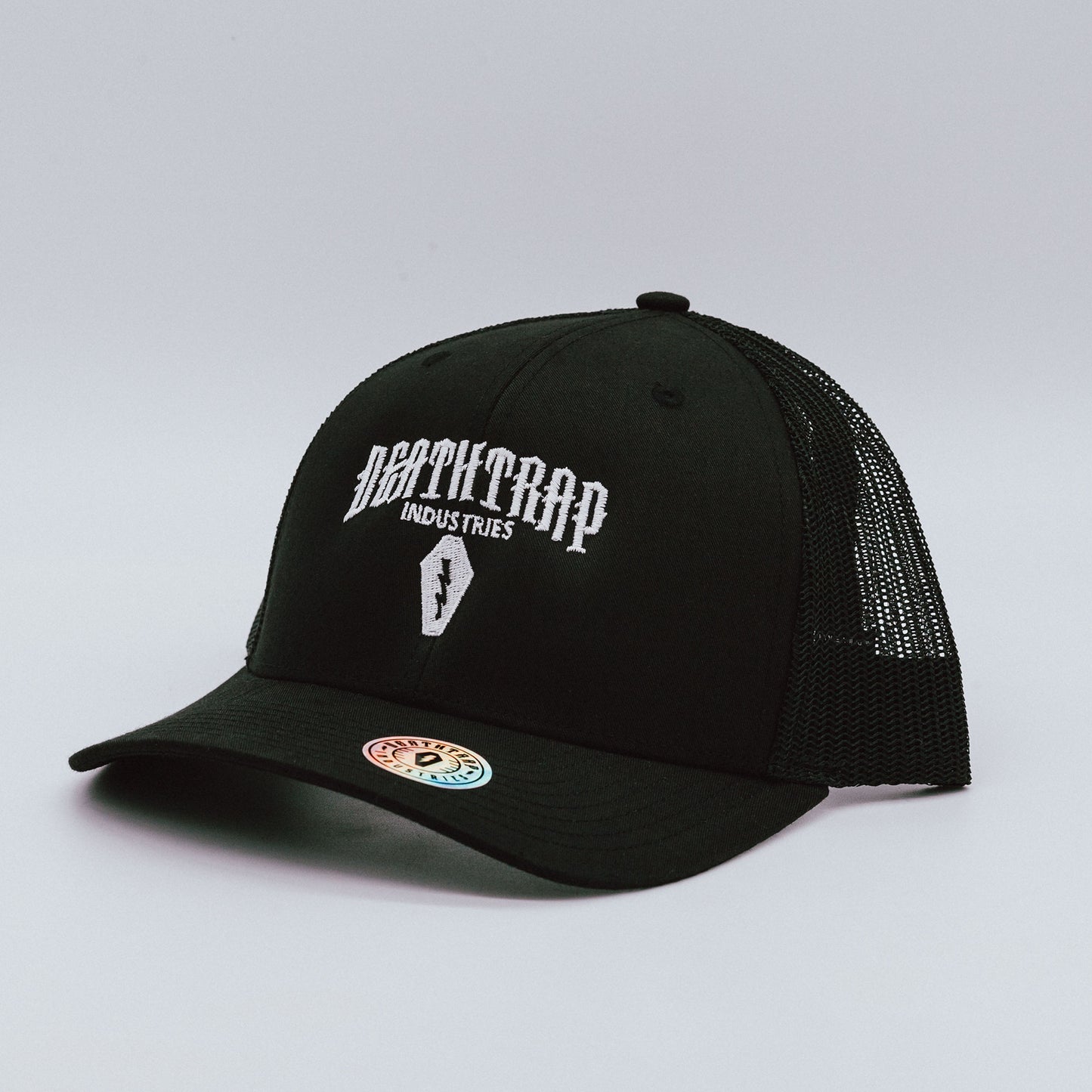 Black Deathtrap Trucker Hat