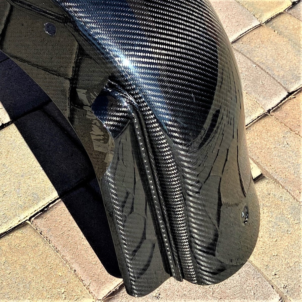 Wide Carbon Fiber Fender for 2008 & earlier Harley Touring Models