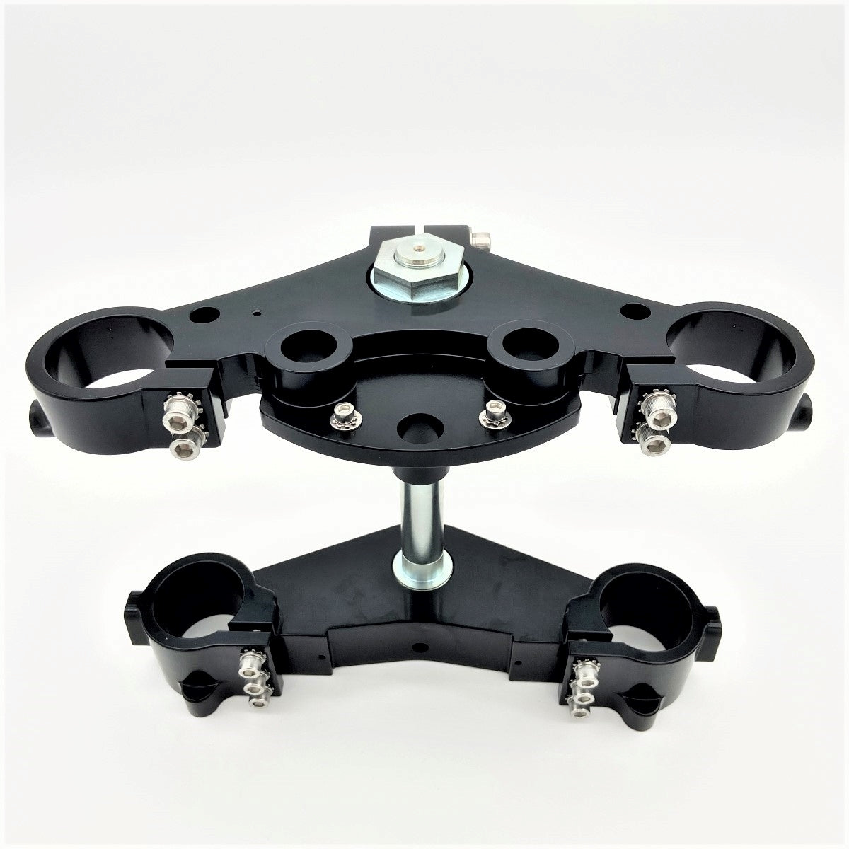 GeezerEngineering 49mm Triple-Tree Conversion Kit (2013 & earlier Touring Models) for Harley (upper & lower trees)
