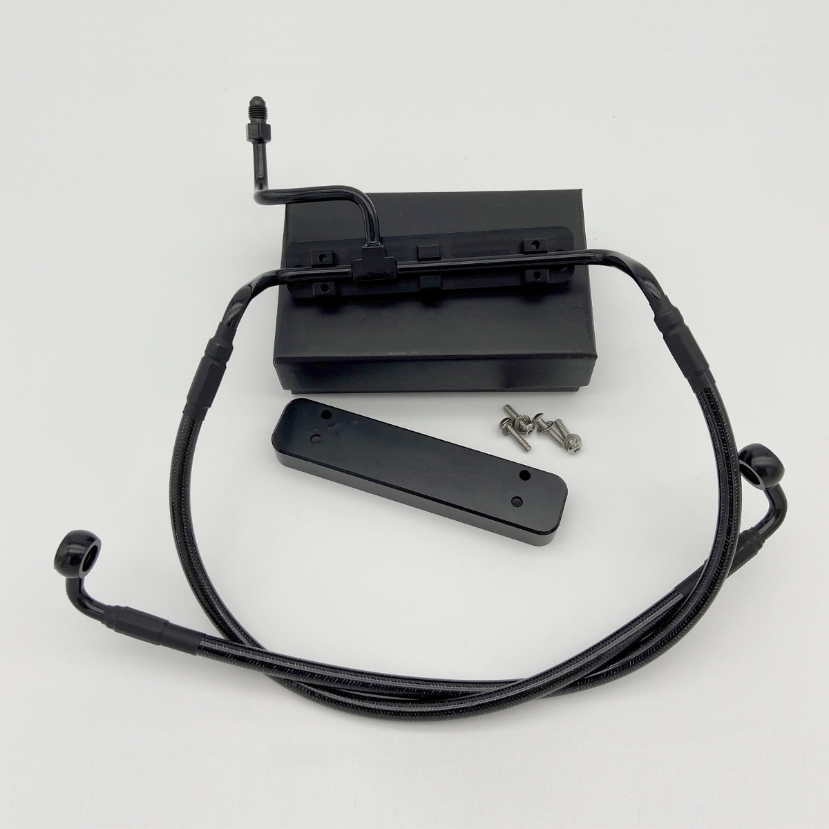 GeezerEngineering Triple-Tree, Fork-Slider, 49 mm Tubes, Rebuild Kit for Harley 2013 & earlier Touring (Brake Line & Mount)