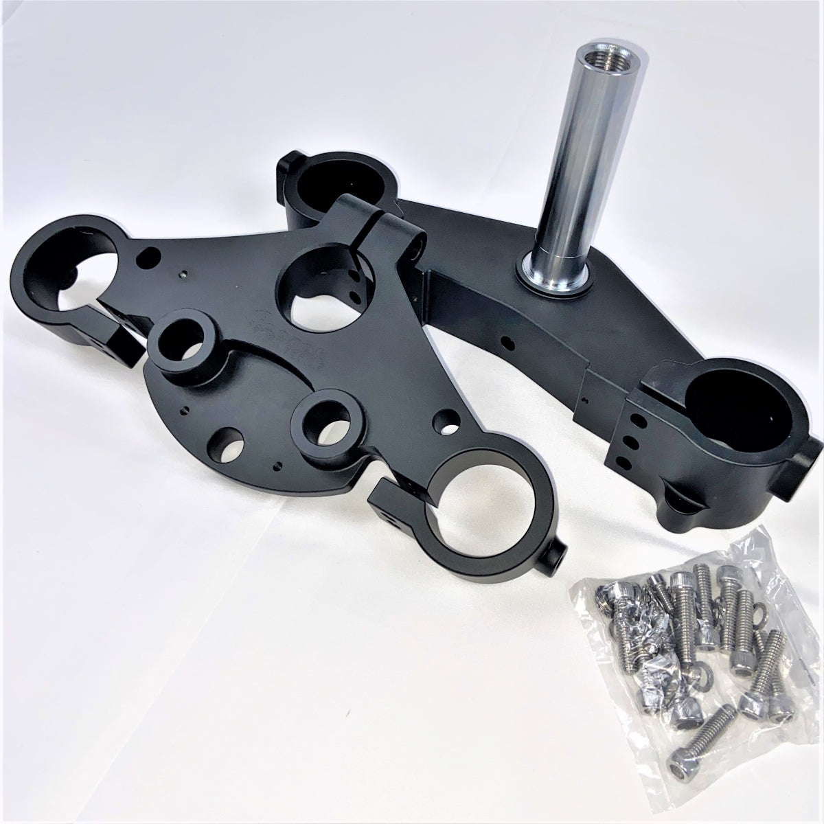 GeezerEngineering Reduced Trail Triple-Tree Kit for Harley 2014 & later Touring Models