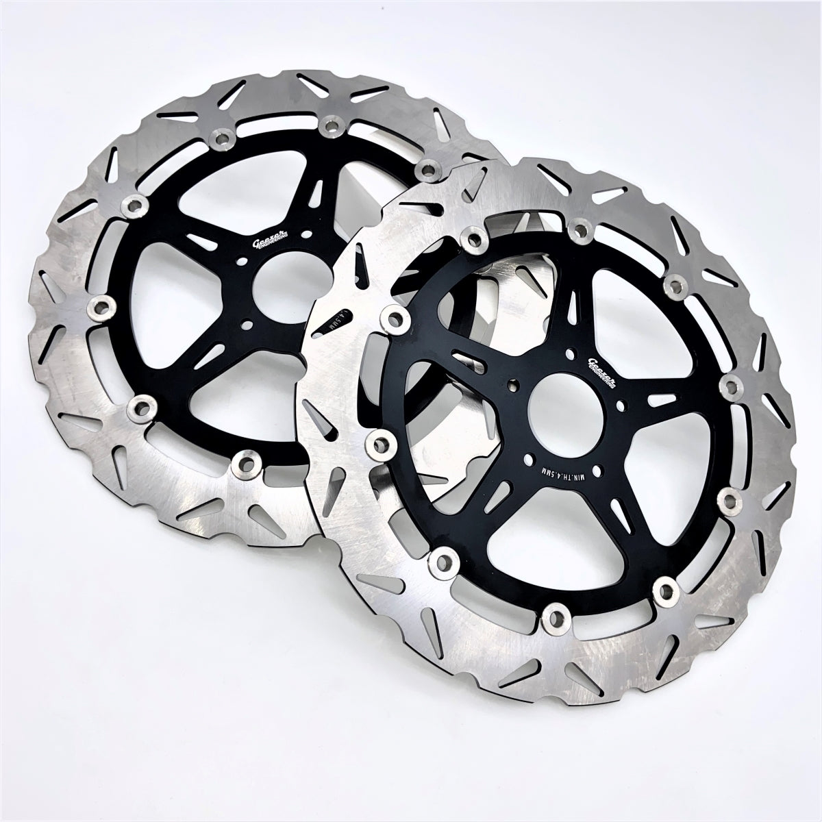 GeezerEngineering 14-inch performance full-floating brake rotors for Harley
