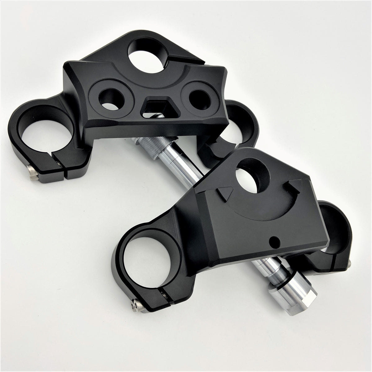 GeezerEngineering 49 mm 2" drop Triple-Trees for Dyna/FXR/XL style frames for Harley