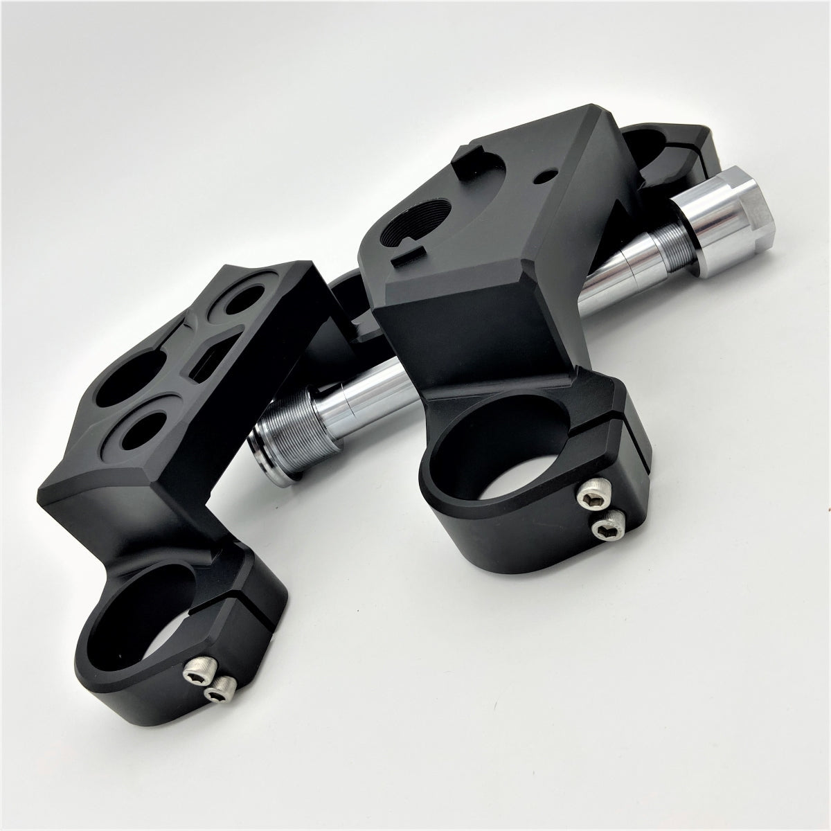 GeezerEngineering 49 mm 2" drop Triple-Trees for Dyna/FXR/XL style frames for Harley