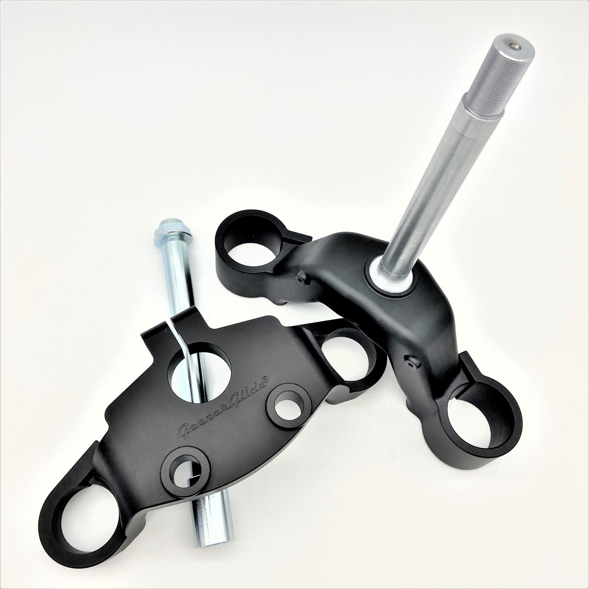 GeezerEngineering 50-55 2” drop Triple-Trees for Harley Performance Baggers