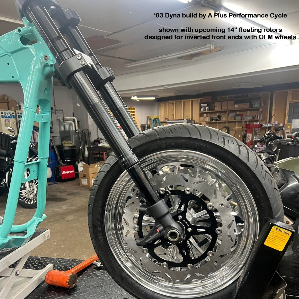 GeezerEngineering 50-55 2” drop Triple-Trees for Dyna/FXR style frames for Harley