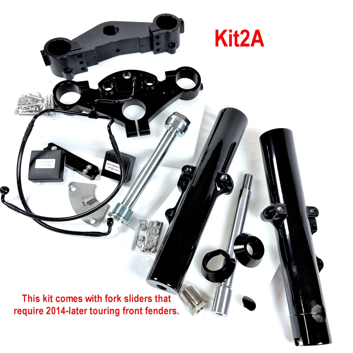 (Stage 2) Geezer Engineering 49mm Conversion Kit- (2013 and Earlier Touring/Baggers)
