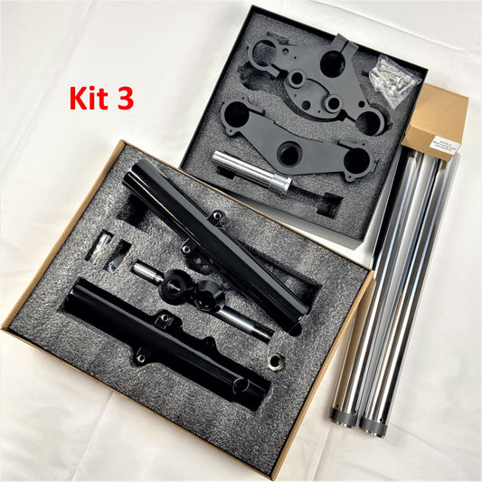 GeezerEngineering Triple-Tree, Fork-Slider, 49 mm Tubes, Rebuild Kit for Harley 2014 & later Harley Touring