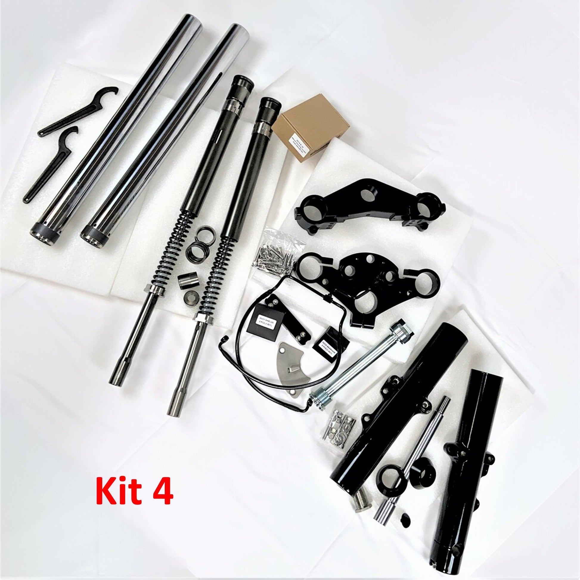 GeezerEngineering Triple-Tree, Fork-Slider, 49 mm Tubes, Rebuild Kit, Cartridges 2013 & earlier Harley Touring