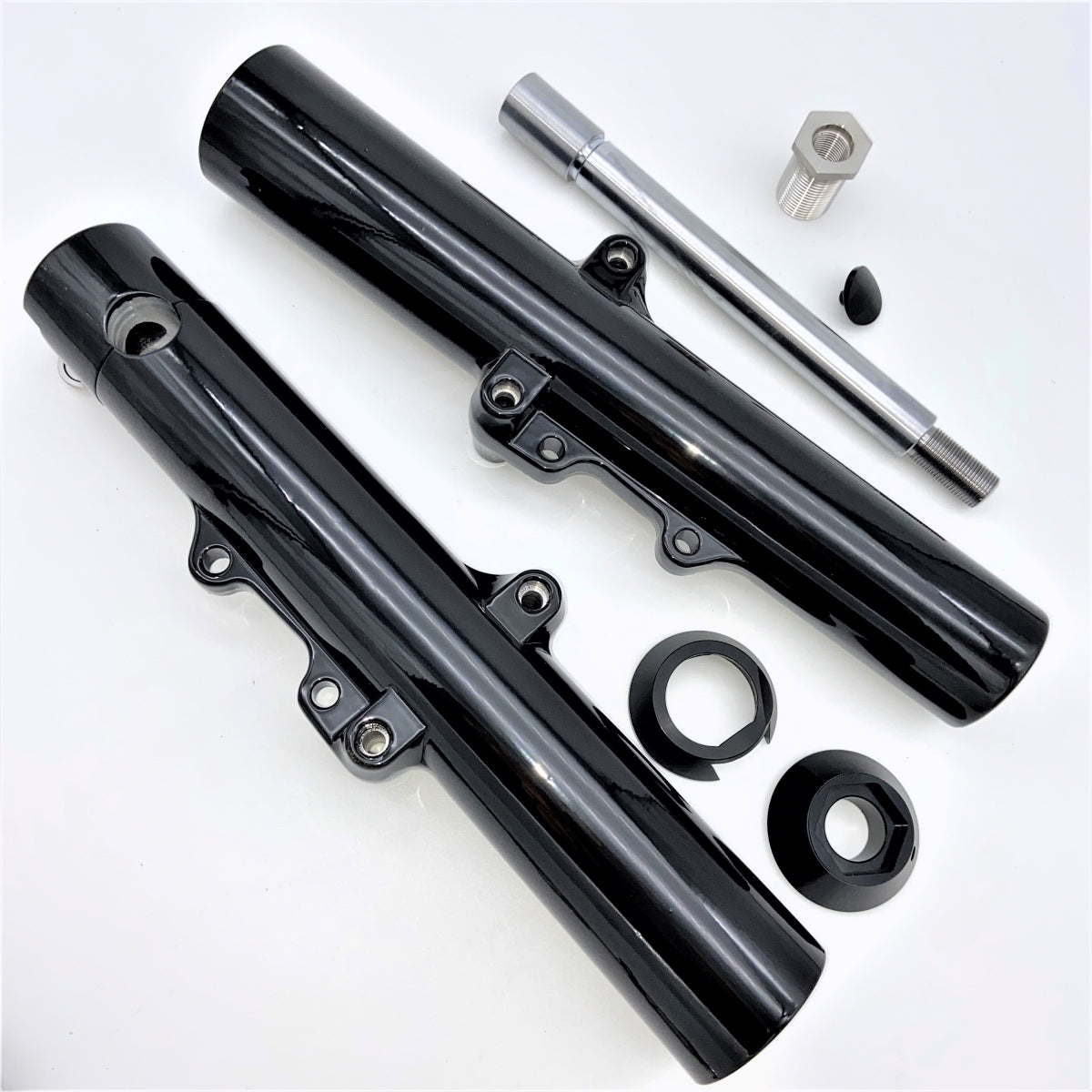 GeezerEngineering 49mm Fork-Sliders for Harley 2014 & later Touring