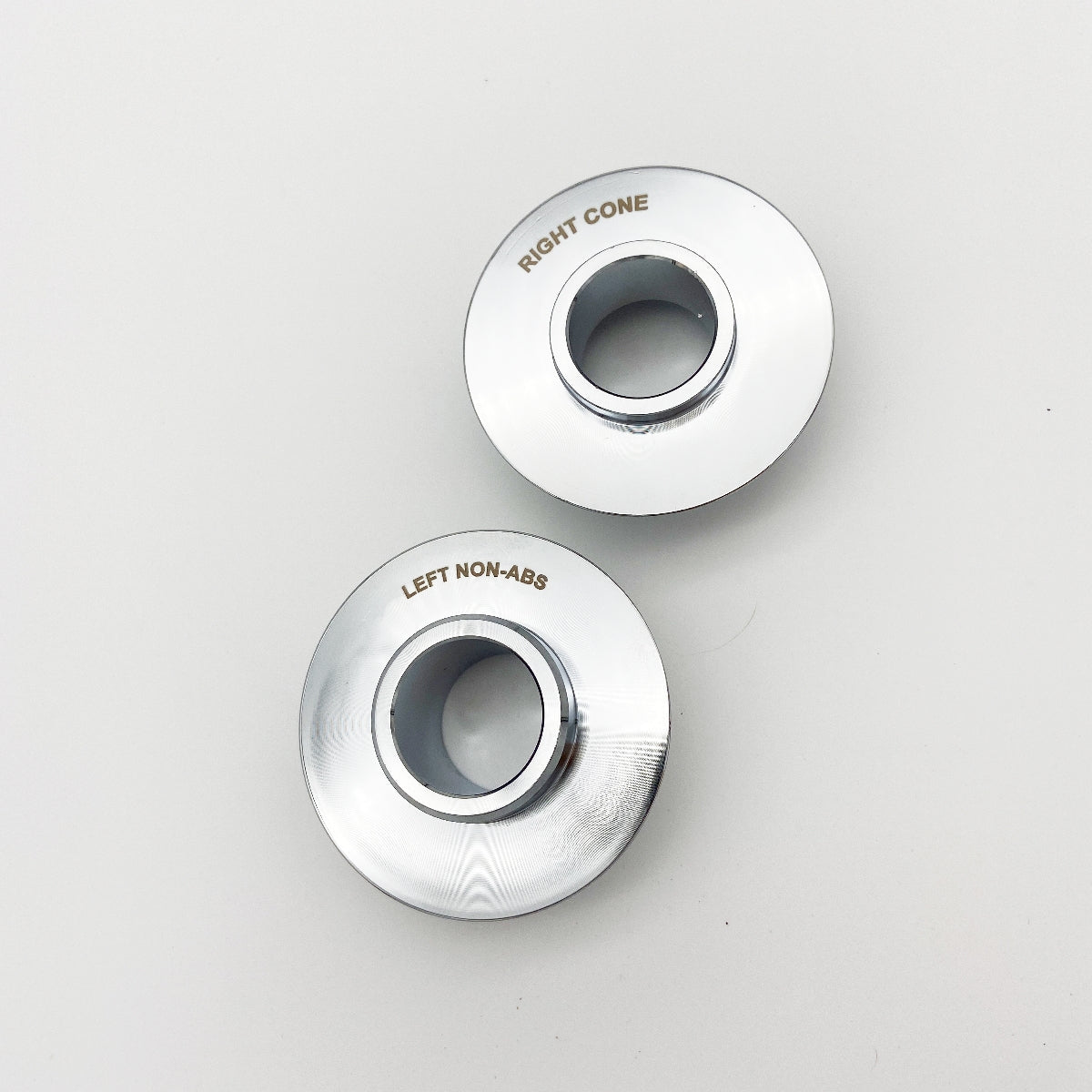 GeezerEngineering 19" or 21" Wheel Cone Spacers chrome for Harley