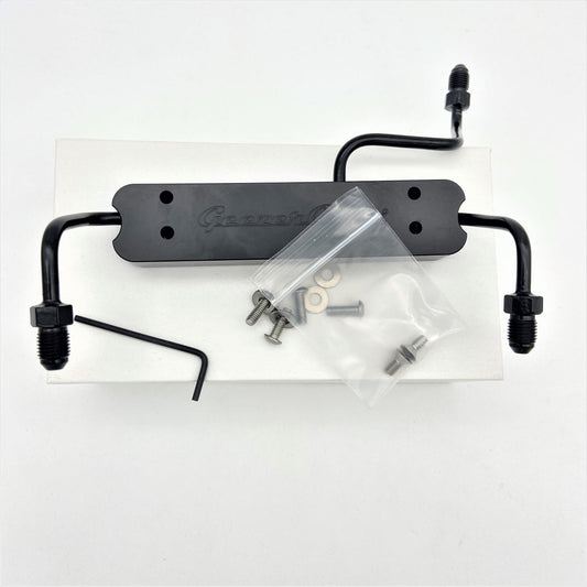 GeezerEngineering Brake Line Tee & Mount for Harley