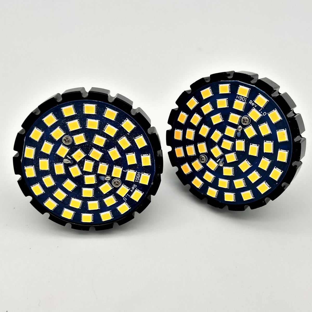 GeezerEngineering LED Light Bulb Turn Signals (red or amber) fits 1157 socket for Harley
